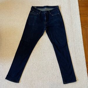 Abercrombie & Fitch Men’s Athletic Slim Jeans Dark Wash 34x32